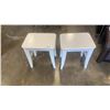 Image 1 : 2 SMALL WHITE SIDE TABLES