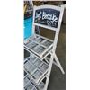 Image 2 : 5 foot tall 3 Shelf folding wooden display stand