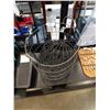 Image 1 : 2 WIRE METAL WALL MOUNT PLANTER HOLDERS AND WIRE HAMPER