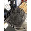 Image 2 : 2 WIRE METAL WALL MOUNT PLANTER HOLDERS AND WIRE HAMPER