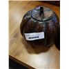 Image 2 : 2 METAL LIDDED PUMPKIN CONTAINERS