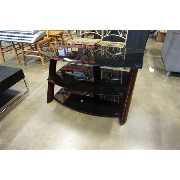 MODERN 3 TIER GLASS TV STAND