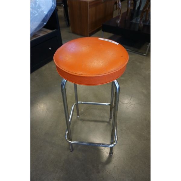 Vintage leather bar stool