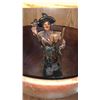 Image 2 : WOOD PLATTER, LARGE WOOD BOWL AND FIGURE