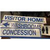 Image 2 : LOT OF ALUMINUM SIGNS - WASHROOM, DRESSING ROOM, VISITOR AND OTHERS