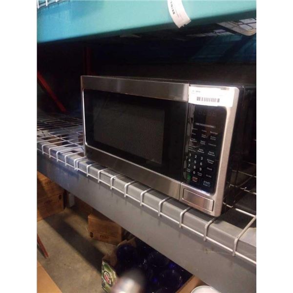 STAINLESS AND BLACK LG MICROWAVE