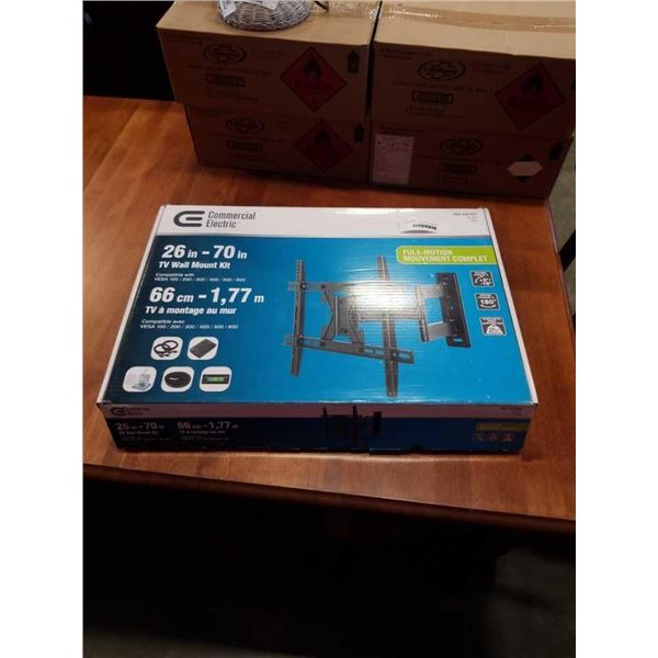 COMMERCIAL ELECTRIC 26-70 INCH FULL MOTION TV WALL MOUNT