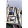 Image 3 : Tray of model n scale train track and 2 models