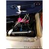 Image 2 : BOX OF ELECTRONICS AND LUGGAGE BAG