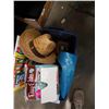 Image 2 : BOX OF ESTATE GOODS - EASY BAKE ITEMS, EXERCISE BALL, ETC