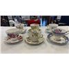 Image 2 : 6 CHINA CUPS AND SAUCERS - ROYAL ALBERT, ROYAL STANDARD, LIMOGE, ROYAL ALBERT CLIMATIS AND 2 ROYAL V