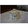 Image 2 : FINE PORCELAIN TEAPOT, CREAM AND SUGAR - GARDEN WHISPERS BY SKYE MCGHIE