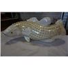 Image 2 : FISH LAMP AND CRYSTAL BOWL - FISH HAS DAMAGE, HAS BEEN PREVIOUSLY REPAIRED