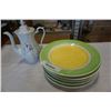 Image 1 : Polish teapot and italian plates