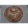 Image 2 : 5 PIECES CLARIC CLIFF TRANSFER WARE SIGNED CHINA - INCLUDES LIDDED VEGETABLE BOWL, GRAVY BOAT WITH T