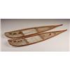 Image 1 : A PAIR OF CREE MODEL WOOD AND HIDE SNOW SHOES