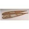 Image 2 : A PAIR OF CREE MODEL WOOD AND HIDE SNOW SHOES