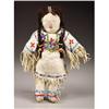 Image 1 : A SIOUX BEADED HIDE FEMALE DOLL c