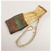 Image 2 : A SHOSHONI BEADED HIDE POUCH c