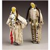 Image 1 : A PAIR OF SIOUS BEADED HIDE DOLLS c. 19