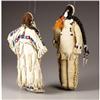 Image 2 : A PAIR OF SIOUS BEADED HIDE DOLLS c. 19