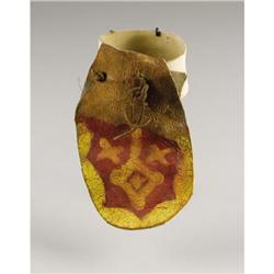 A SOUTHWEST PAINTED HIDE ARMBAND c. 18