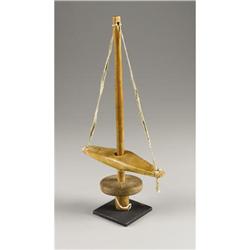 A NAVAJO WOOD AND STONE PUMP DRILL c. 19