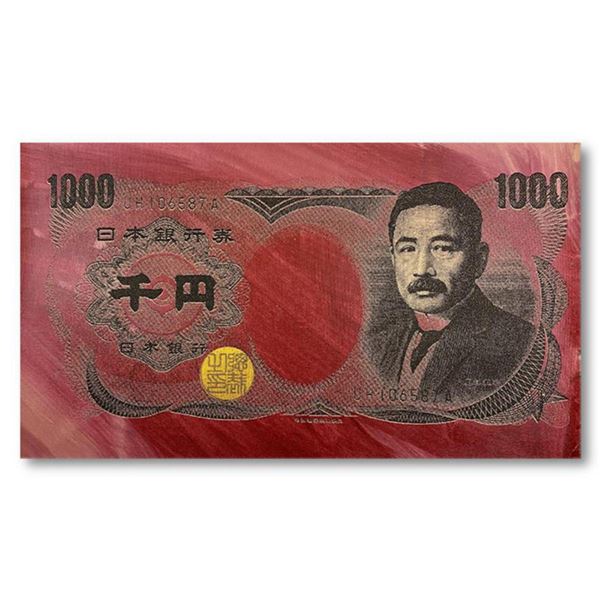 Steve Kaufman (1960-2010) "Japanese Money (1000)" Hand Signed and Numbered Limited Edition Hand Pull