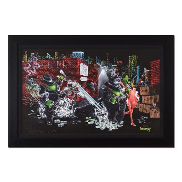 Michael Godard, "Gangster Chopper" Framed Limited Edition on Canvas, Numbered and Signed with Letter