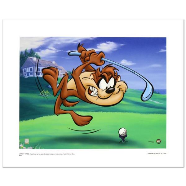 "Taz Tee Off" Limited Edition Giclee from Warner Bros., Numbered with Hologram Seal and Certificate 