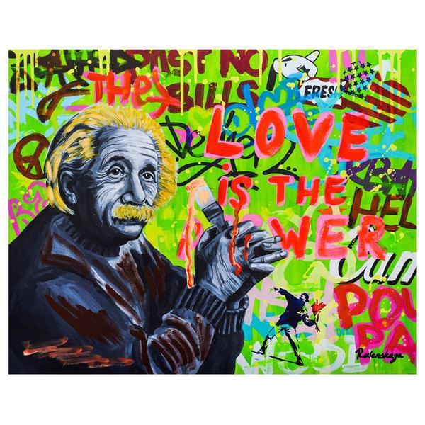 Nastya Rovenskaya- Mixed Media "Love is the Answer"