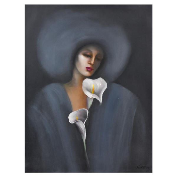 Victoria Montesinos, Original Oil Painting on Canvas (30" x 40"), Hand Signed with Letter of Authent