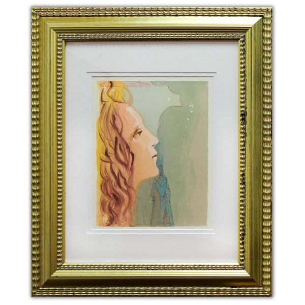 Salvador Dali- Original Color Woodcut on B.F.K. Rives Paper "Paradise 8"