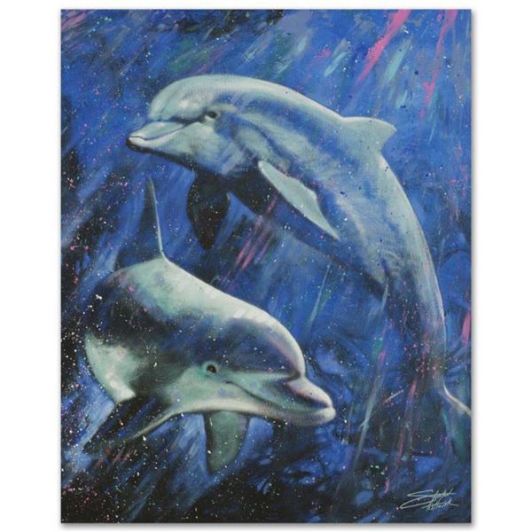 "Life Aquatic" Limited Edition Giclee on Canvas by Stephen Fishwick, Numbered and Signed. This piece