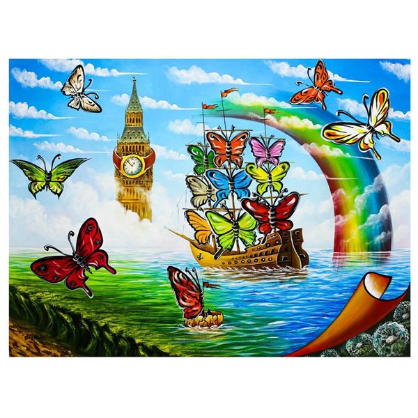 Eugene Poliarush- Original Oil on Canvas "Big Ben view"