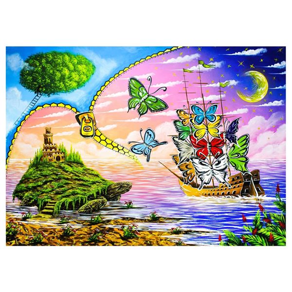 Eugene Poliarush- Original Oil on Canvas "A Night in Heaven"