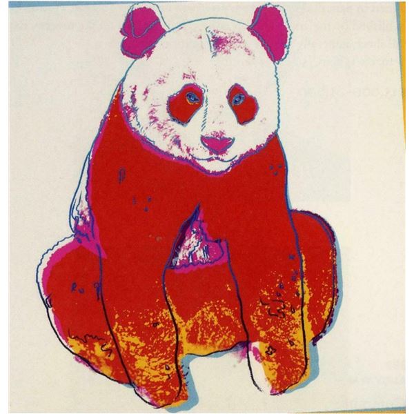 Andy Warhol- Screenprint in colors "Giant Panda"