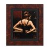 Image 1 : Fabian Perez, "Medias Negras VI" Framed Hand Textured Limited Edition Giclee on Board. Hand Signed a