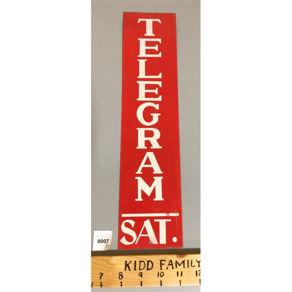 TELEGRAM SATURDAY TIN SIGN