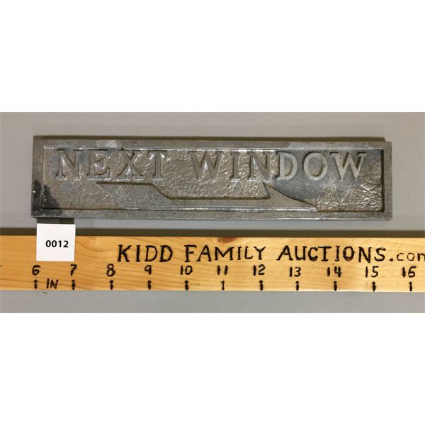 NEXT WINDOW SIGN