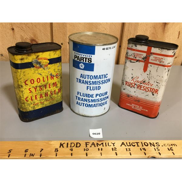 LOT OF 3 CHRYCO CANS