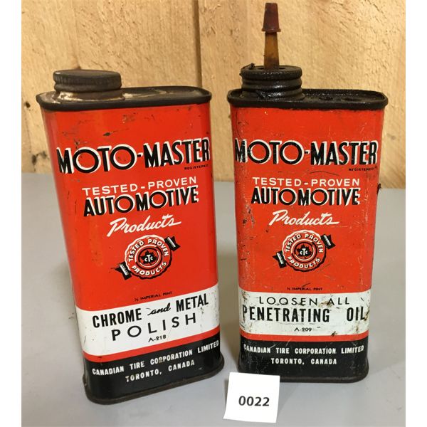 LOT OF 2 CANADIAN TIRE CANS