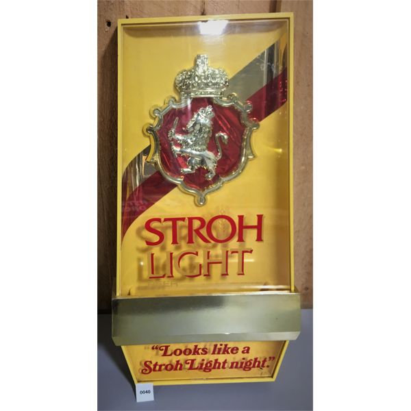 STROH LIGHT BEER SIGN
