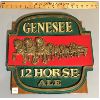 Image 1 : GENESESEE 12 HORSE ALE SIGN