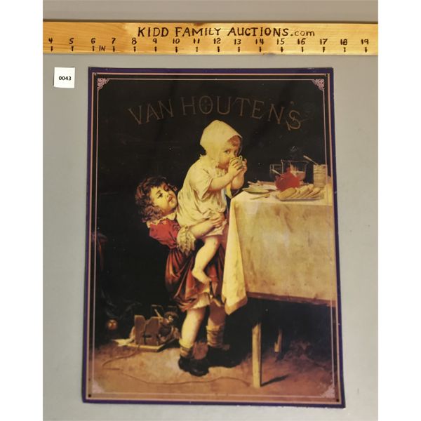 VAN HOUTEN'S TIN SIGN