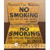 Image 1 : LOT OF 2 TORONTO PARLIMENT BUILDINGS NO SMOKING TIN SIGNS