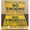 Image 1 : LOT OF 2 TORONTO PARLIMENT BUILDINGS NO SMOKING TIN SIGNS