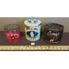Image 1 : LOT OF 3 ASSORTED PIPE & CIGAR TOBACCO TINS