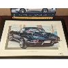 Image 2 : LOT OF 2 - CHEV CORVETTE MOUNTED & FRAMED POSTERS