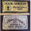 Image 1 : LOT OF 2 - HOOK NORTON & RAWLINGS BRANDED BAR CLOTHS